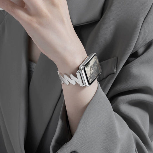 Adjustable Fashion Watch Strap for Apple Watch – Premium Lightweight Material, Comfort Fit & Easy Replacement