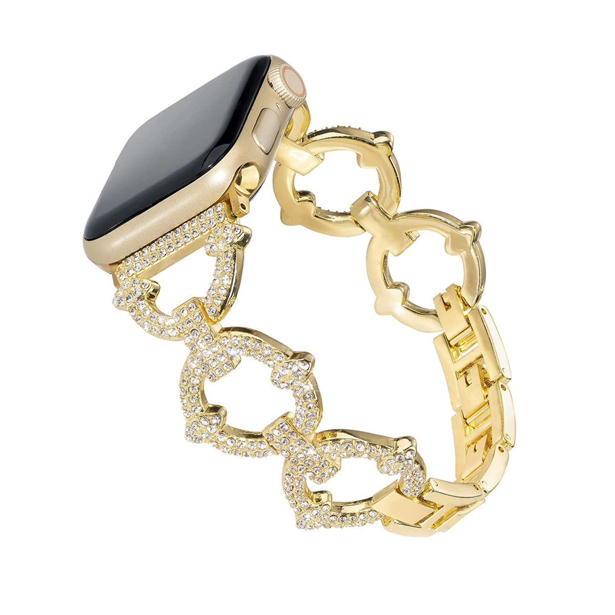 Premium Sparkling Circle Design Metal Band – Perfect Match for Apple Watch