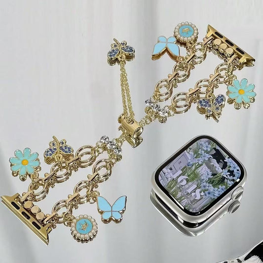 Daisy Floral Adjustable Watch Strap for Apple Watch